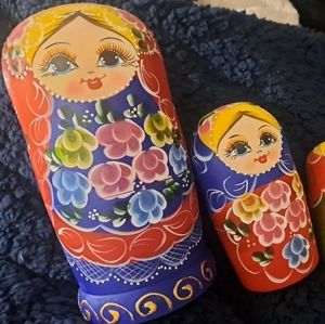 Colorful Wood Nesting Dolls